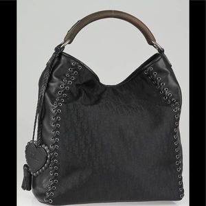 Like NEW Dior Black Diorissimo Nylon/Leather Bag